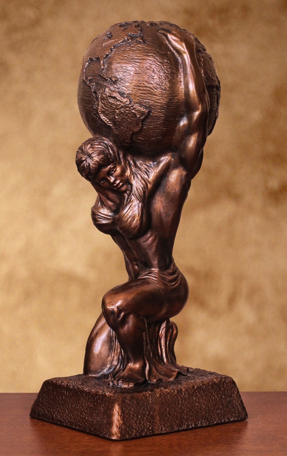 female mid atlas sculpture