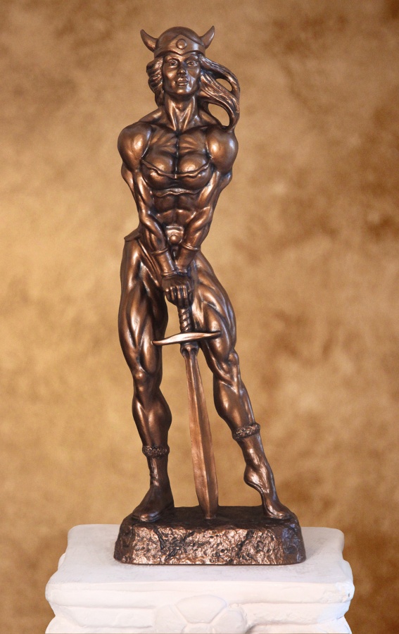 Large Female Viking Bodybuilding Trophy