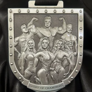 sport of champions zinc medal platinum pewter